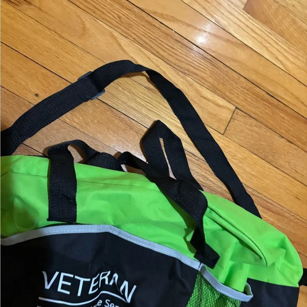 Veteran Green and Black Men's Bag